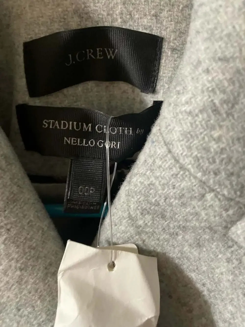 J.Crew Stadium Cloth Nello Gori Double-Breasted Pea Coat Size 00P - Picture 8 of 12